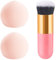 Zngou 3Pcs Marshmallow Sponge Makeup Set Ultra Soft Pink Beauty Blenders Latex Free Concealer Blender Foundation Egg with Brush for Liquid Powder Cream, 1.0 count, Pack of 1