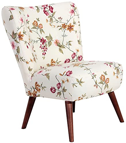 58 aufm Kessel Sessel Kassi Bezug Flachgewebe Buche nussbaum dunkel/weiß 22390