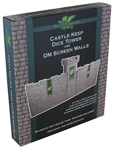 Role 4 Initiative Castle Keep Dice Tower mit DM-Bildschirmwänden