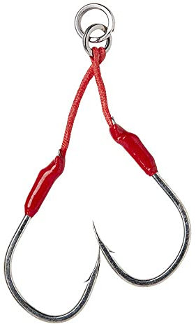 Savage Gear Double Bloody Assist Hook J Größe 1/0 bis 3/0 2 Stück Beifängerhaken (3/0)