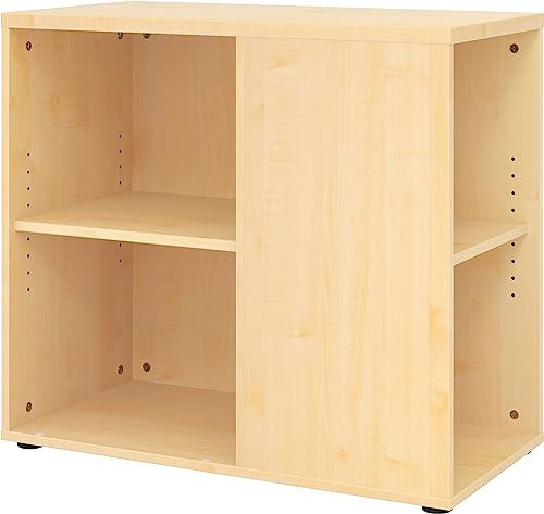 bümö Schreibtisch Schrank in Ahorn, Container Schrank Büro für Ordner & Co. - Anstell-Container Schreibtisch, Schreibtisch Kommode, Büro Schrank Möbel, Bürocontainer, Schreibtischcontainer