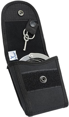 TacFirst Handschellentasche Gürtel GH4 groß Halterung Polizei (Schwarz)