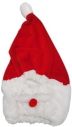 Ronyme Weihnachtsmütze, Motorradhelm-Abdeckung, Weihnachtsmann, Schutzhülle, lustiger Integralhelm für Motorradhelme, Dekoration