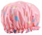 Women Shower Caps Reusable Shower Caps for Hair Waterproof Plastic Shower Cap Elastic Band Satin Bonnet Silk Bonnet Bath Cap (Pink Unicorn)