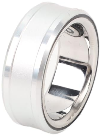 ciciglow R3 Smart Ring, Smart Ring Health Tracker Schlafüberwachung Körpertemperatur Schrittzähler, IP68 Wasserdichtes Intelligentes Tragbares Gerät, Wiederaufladbarer Sportring Silber (18)
