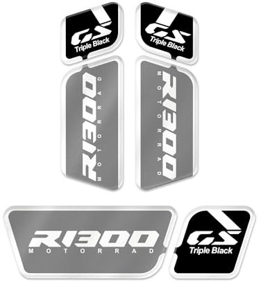 AZ GRAPHISHOP ADESIVI RIFRANGENTI COMPATIBILE PER BMW VALIGIE VARIO R 1300 GS 2024 ATR-FM-002 (Triple Black)