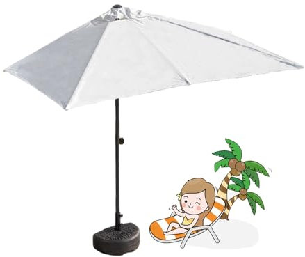 Store Banne Manuel,Auvent de terrasse Store exterieur terrasse Hauteur Réglable,Pied de parasol,Store banne sans percage,100% 210g Polyester Couverture D'auvent pour Cour, Balcon, Magasin ( Color : Wi
