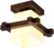 Deckenleuchte Wohnzimmerlampen Deckenleuchte aus Holz im japanischen Stil, Unterputz-Deckenlampe aus Walnussholz, E27-Leuchten for Wohnzimmer, Esszimmer, Küche, Arbeitszimmer, Schlafzimmer, Bekleidung