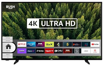 Bush 58 Inch Smart 4K UHD HDR LED Freeview TV