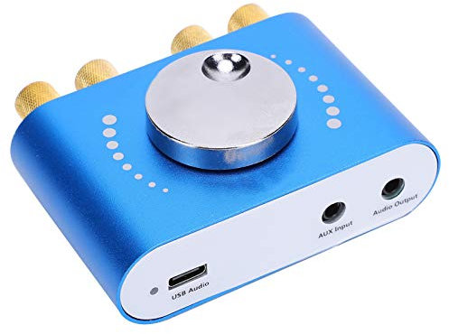 Ricevitore Wireless, Amplificatore di Potenza 20W+20W 2 Lettore Altoparlante Digitale Stereo DC8-24V per Smartphone Laptop, Amplificatori