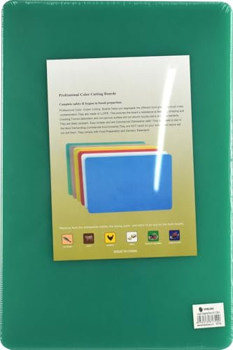 Professional Large Chopping Board Catering Food Prep Cutting Board Commercial Kitchens 45 * 30cm (Green)
