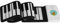 Beginners Electronic Keyboard Adults 49 Keys Electronic Piano Waterproof Flexible Roll Up Keyboard Musical Instrument(Black and White)