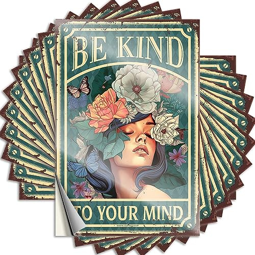 Streich Aufkleber Be Kind to Your Mind, freche Aufkleber für Erwachsene, Werkzeugkasten-Aufkleber (6 x 9 cm)