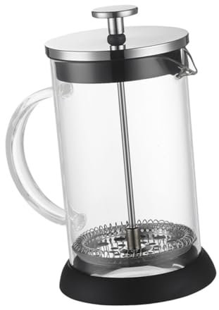 Hoement Cafetera Embolo Jarra Cafe Tetera Filtro Resistente Al Calor Diseño Para Té y Café