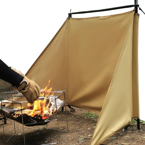 Youngwier camping eld vindskydd – vindruta för grill, strandvindskydd