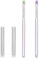 2pcs Nail Clean Up Brushes, Manicure Painting Brushes with Flat & Angled Head Pen Painting Remover Tools for Acrylic Gel Nail Art Design & Polish Mistake Cleaning