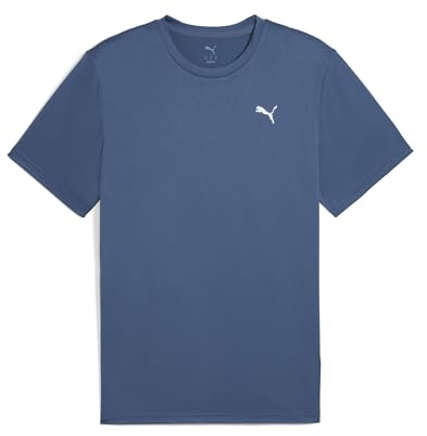 PUMA Herren Performance Tee Shirt, Essentials Solid Cat Dark Indigo, L EU