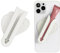 Heart Shape Lip Gloss Holder Phone Case, Lipstick Holder Phone Case.Silicone Lipgloss Holder, Adhesive Lip Gloss Balm Phone Card Holder for iPhone and Android (White)
