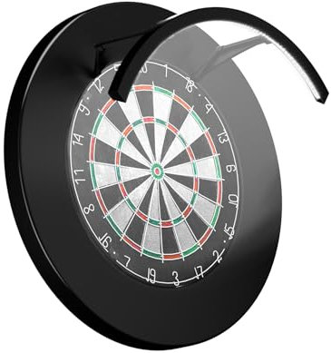 TingHaoO LED Dartscheibe Beleuchtungssysteme Faltbar mit High Brightness LEDs Designs für Dart-Enthusiasten & Profi