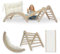 MAMOI® 4 in 1 Set. Montessori Kletterbogen mit Kissen, Klettergerüst Kletterdreieck Indoor, Indoor Spielplatz 1-3 Jahre und Rutsche für Kinder.