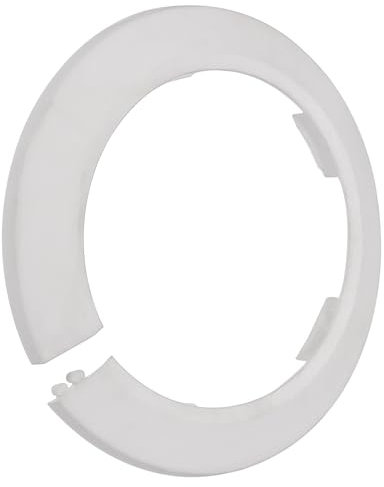 TOP-VIGOR 10 Stück 90 mm Rohrabdeckung Dekoration, einrastende PP-Kunststoff-Rosetten-Rohrmanschette für Wasserleitung, Abflussleitung, WC-Abflussrohr, Wandrohreingang, Dekoration, Zierleiste und