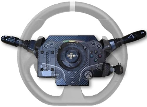 Benshuuk Simulator Turn Signal For MOZA R3/R5/R9/R12 ETS Steering Wheel Base;Multi-Function Stalks Turn Wiper Headlight Dimmer Lever Upright-Upside-Down Convertible Both base (For R12)