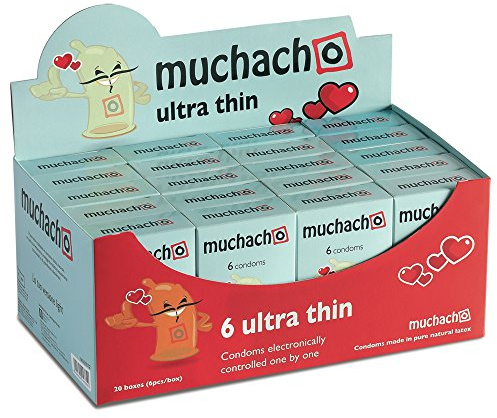 muchacho Preservativi ultra fini, 20 scatole da 6 pezzi