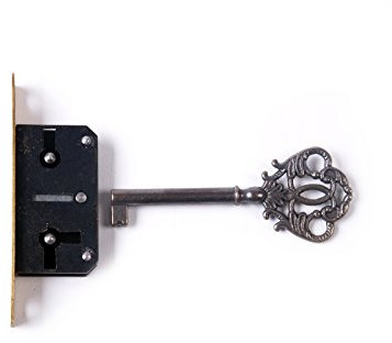 Holzando.de Einsteckschloss mit SchlÙssel (E-b, 25mm)