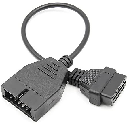 Cable de extensión de diagnóstico OBD2 Cable de extensión de diagnóstico, Cable Adaptador de conector de herramienta de diagnóstico de 12 pines de 16 pines OBD1 OBD2 para herramienta de diagnóstico de