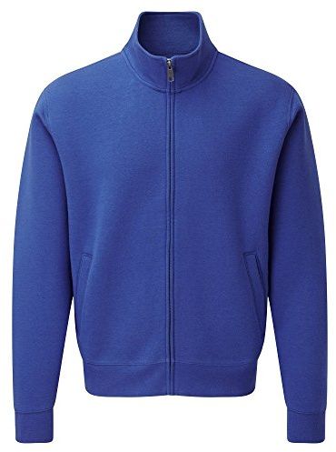 Russell Mens Authentic Full Zip Sweatshirt Jacket (XL) (Bright Royal)