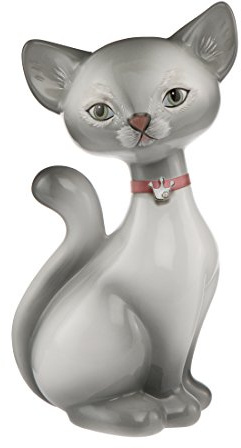 Goebel Somali Precious Big Kitty, Kitty De Luxe mit Swarovski ® Kristall, Katze, Kätzchen, Figur, Dekoration, Porzellan, 66800891