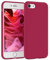 EAZY CASE Premium Silikon Handyhülle kompatibel mit iPhone SE (2022/2020) / iPhone 8/7, Slimcover mit Kameraschutz und Innenfutter, Silikonhülle, Schutzhülle, Bumper Case, Hülle, Softcase, Beere