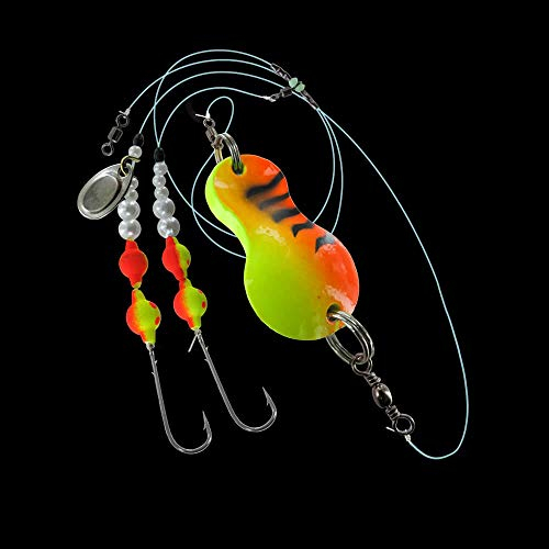 Jenzi Fischhaken 110cm UV Grün, Rot Tiger 80g