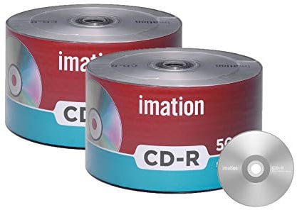 Imation CD-R 52 x 700 MB/80 Min Logo, blanko, 100 Stück
