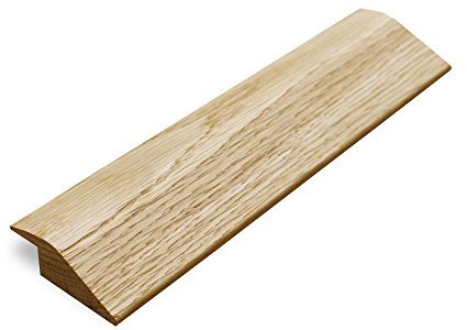 Solid Oak R Section 15mm Ramp Threshold Door Strip Trim Un Finished Oak, 1.8m