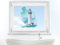 GRAZDesign Fensteraufkleber Leuchtturm maritim, Fensterbild Bad, Fensterdeko Glas Aufkleber für Dusche / 65x57cm