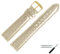 MARBURGER Uhrenarmband 18mm Leder Gold Schlange - Werkzeug Montage Set 4061818100220