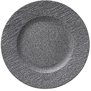 Villeroy & Boch Manufacture Rock Granit Piatto Dessert, 22 Cm, Porcellana, Lavabile in Lavastoviglie, Utilizzabile nel Microonde, Grigio