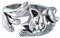 Chereda Niedlicher Tierring aus Metall für Frauen und Mädchen, Boho-Modeschmuck, Wildschlaf, Katzen-Ring, verstellbar, Party-Geschenk, Kupfer