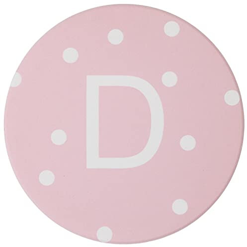 G Decor 5 Colour Polka dots Mug Coaster (D, Pink)