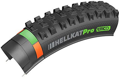 Neumático para Bicicleta - Cubierta Ligera y Flexible para Gravedad y Enduro - Con Doble Banda de Rodadura y Tecnología Tubeless Ready - Hellkat EMC - 27,5x2,6 Pulgadas - Kenda