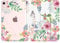 MoKo Cover Compatibile con Nuovo iPad Mini 7 (A17 Pro) 2024, Custodia iPad Mini 6a Generazione 2021 (8,3 pollici), Custodia iPad Mini 6, TPU Cover Posteriore per iPad Mini 7, Fiori Fragranti