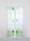 Delien 2er Set Schiebevorhänge mit Klettschiene Voile Schiebegardinen »Blütenblättern« Vorhang Ausbrenner Gardinen mit Blumenmuster Flächenvorhänge Wohnzimmer Fensterschals BxH 57x225cm,Weiß