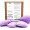Bio-Konjac-Schwamm für das Gesicht mit Lavendel | Set mit 4 Schwämmen in Tropfenform | Natürlich reinigender Gemüseschwamm