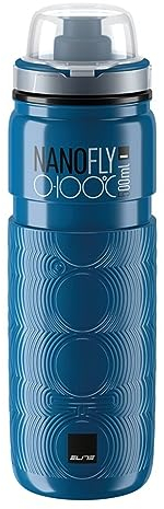 Elite NANO FLY 0-100 Trinkflasche Blau 500 ml – Ultraleichte Fahrradflasche für Sport & Training – BPA-frei, Hochleistungsdesign