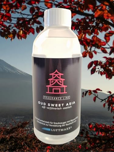 LUFTMAXX Duftstoff OUD SWEET ASIA für Staubsauger mit Wasserfilter, AKTION 3 Produkte kaufen - 1x Duft gratis ! Lufterfrischer, Diffusoren, Ball Luftreiniger, Blow, Bowl 500ml MADE IN GERMANY