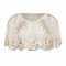 GIBZ Pailletten Schal und Wraps für Damen Elegantes Abend Cape Weiche Strickjacke 1920er Vintage Stola, Hell Gold