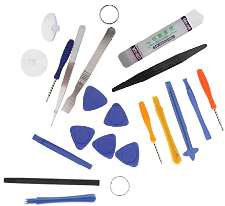 Tiuimk 20-teiliges Handy-Reparatur-Set für iPhone 7, Werkzeug aus Edelstahl und Kunststoff