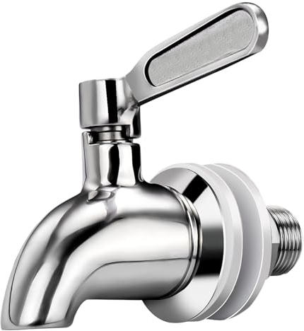 Bkinpid Robinet de rechange en acier inoxydable pour distributeur de boissons, distributeur de boissons en acier inoxydable 304, robinet filtre à eau pour boisson, soleil, thé, bocal en verre