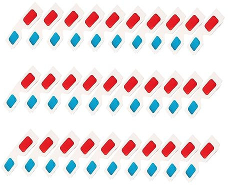 OSALADI 30 Pezzi Occhiali 3d in Carta Occhiali 3d Rosso 3d Usa e Getta Anaglifici 3d Per Tv Bicchieri Di Carta 3d Bianca Monouso Bambino